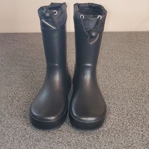 Unisex Cat & Jack black Rainboots big kids 1